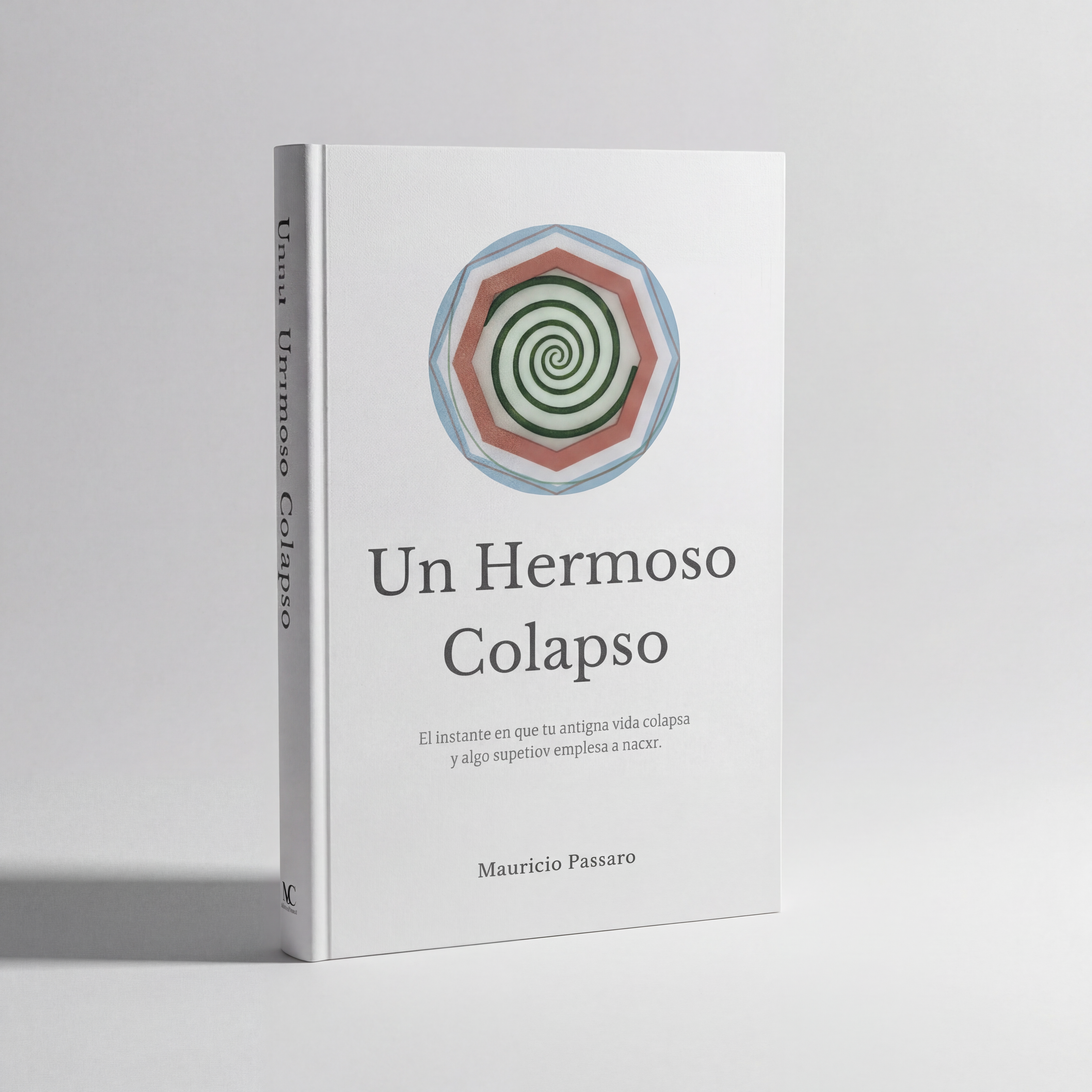 “Portada del libro Un Hermoso Colapso de Mauricio Passaro, obra espiritual sobre transformación interior y crecimiento personal.”